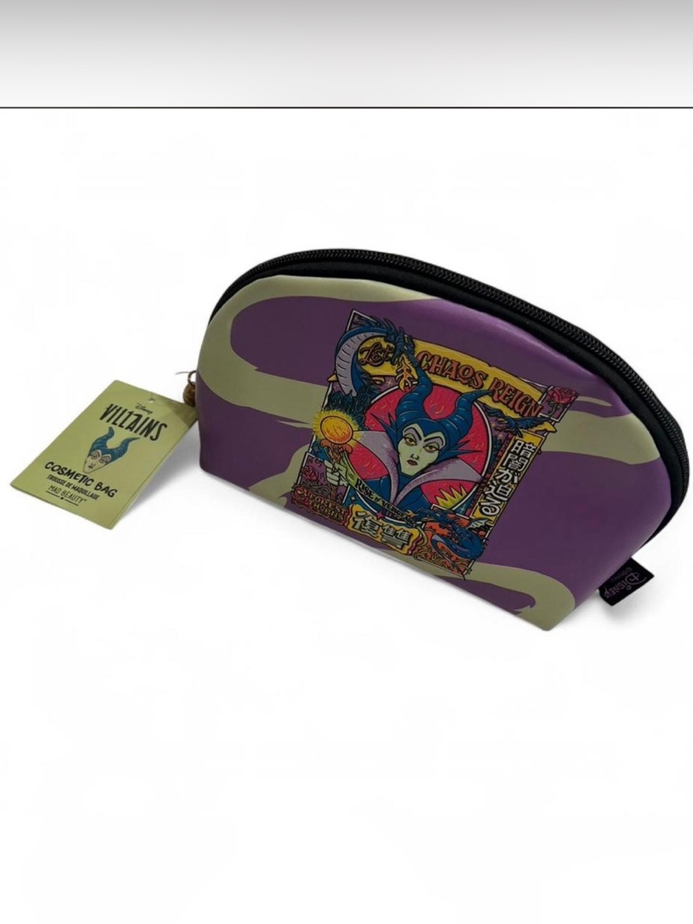Disney Villains Maleficent Purple Makeup and Travel Bag